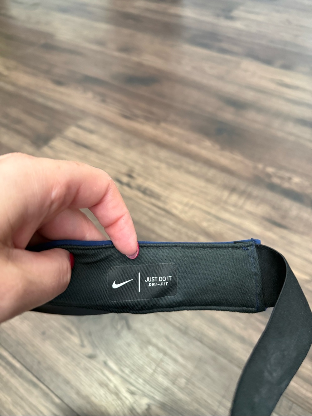 Nike Dri-Fit Blue Performance Visor - Picture 3 of 3